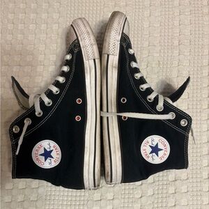 Converse All-Stars Chuck Taylor Black and White High-Tops - size 10
